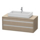 Duravit Waschtischunterschrank Ketho 120x55cm, lei, f AWT mitt., 2 Schubk.-1