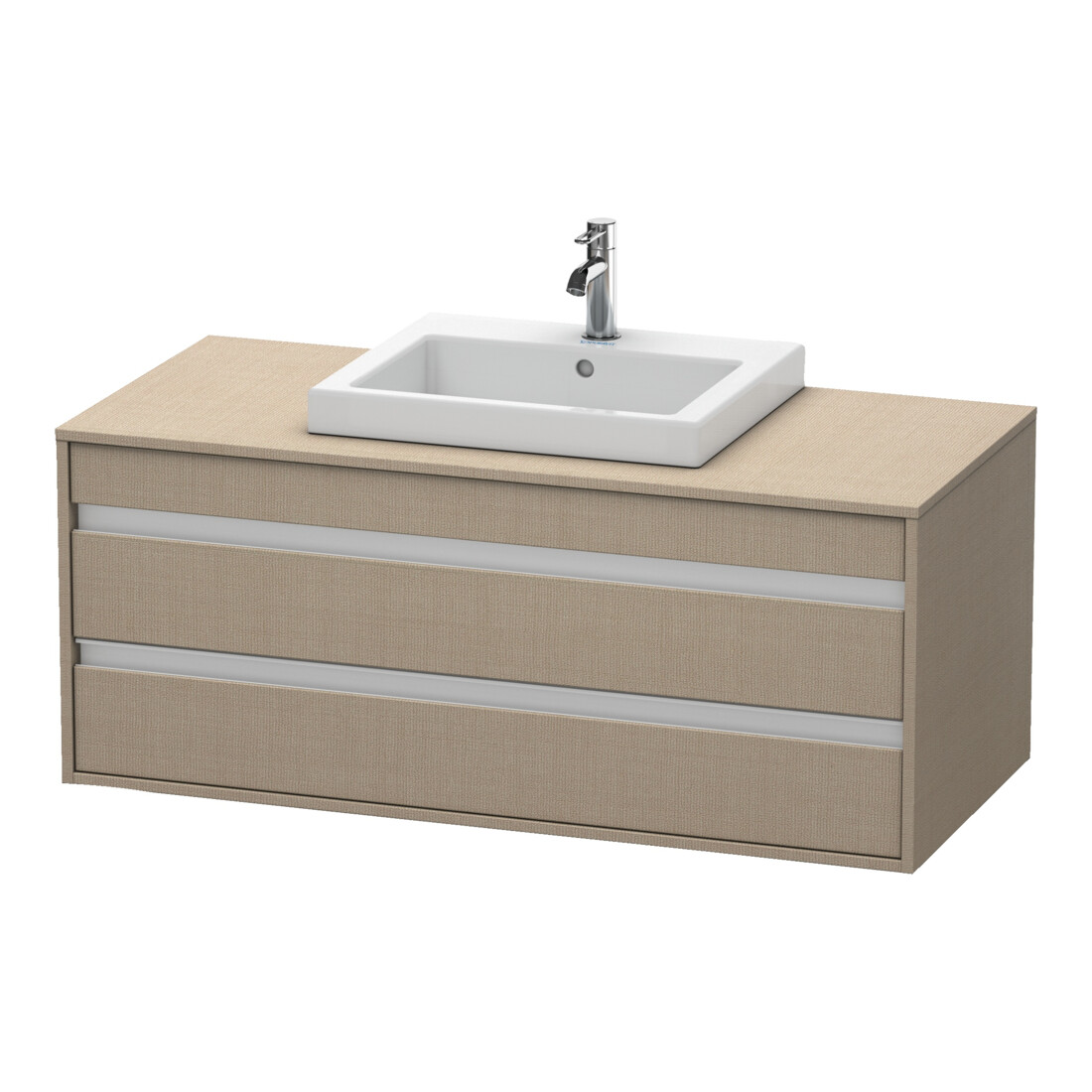 Duravit Waschtischunterschrank Ketho 120x55cm, lei, f Einbauwaschtisch mitt., 2 Schubk.