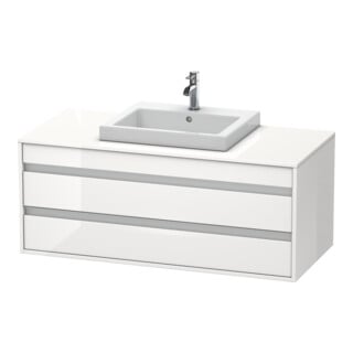 Duravit Waschtischunterschrank Ketho 120x55cm, w g, f Einbauwaschtisch mitt., 2 Schubk.