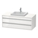 Duravit Waschtischunterschrank Ketho 120x55cm, w g, f Einbauwaschtisch mitt., 2 Schubk.