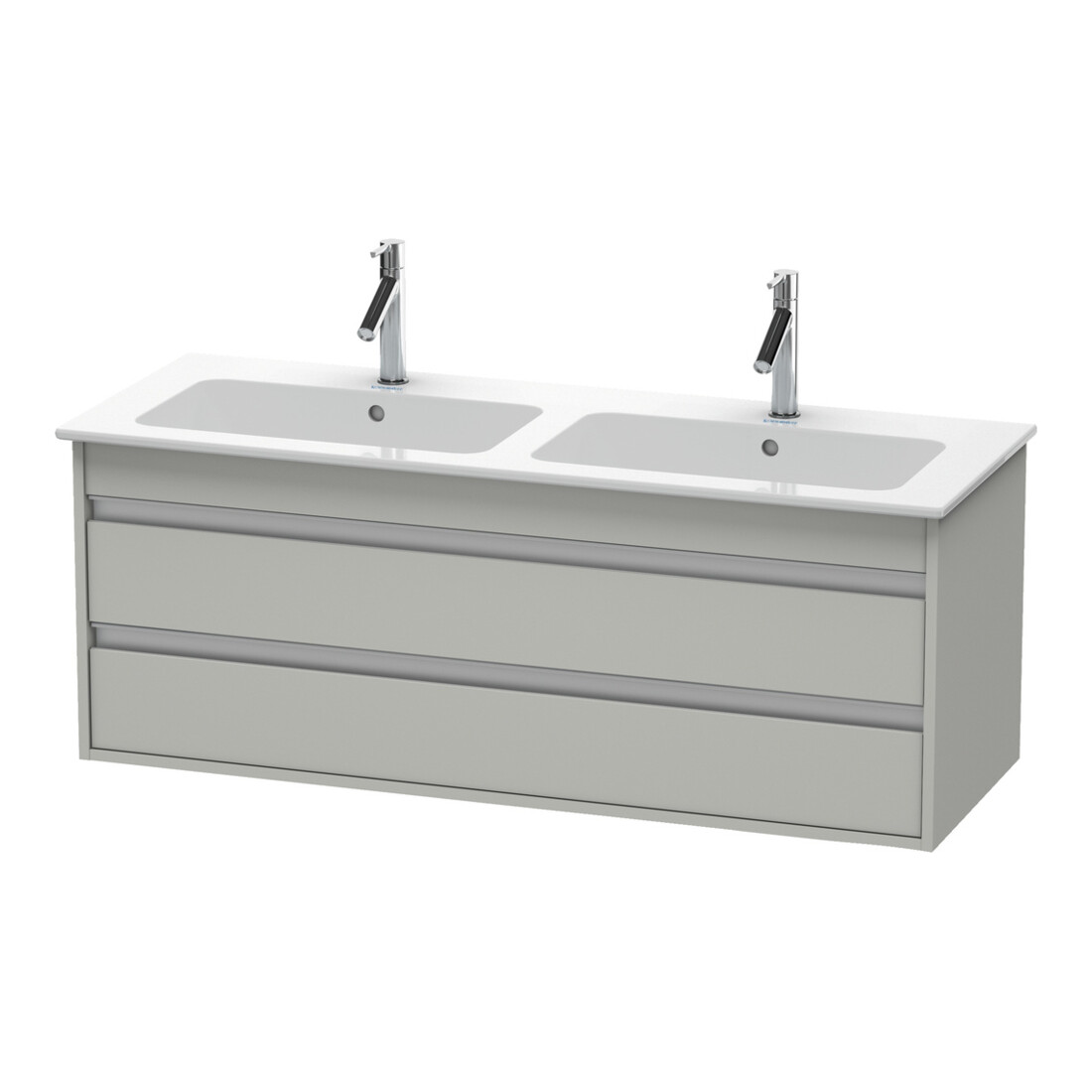Duravit Waschtischunterschrank Ketho 127x47,5x48cm, 2 La, wandhängend, betongr ma