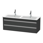Duravit Waschtischunterschrank Ketho 127x47,5x48cm, 2 La, wandhängend, graph ma