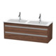 Duravit Waschtischunterschrank Ketho 127x47,5x48cm, 2 La, wandhängend, Nussb dkl.-1