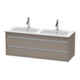 Duravit Waschtischunterschrank Ketho 127x47,5x48cm, 2 Schubk., wandhängend, bas. ma-1