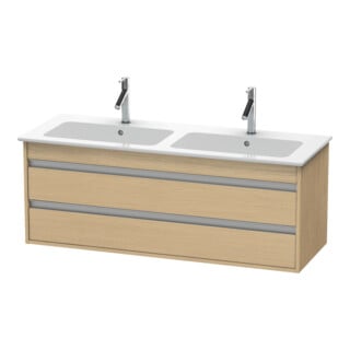 Duravit Waschtischunterschrank Ketho 127x47,5x48cm, 2 Schubk., wandhängend, Ei Nat