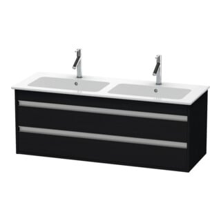 Duravit Waschtischunterschrank Ketho 127x47,5x48cm, 2 Schubk., wandhängend, Ei sw