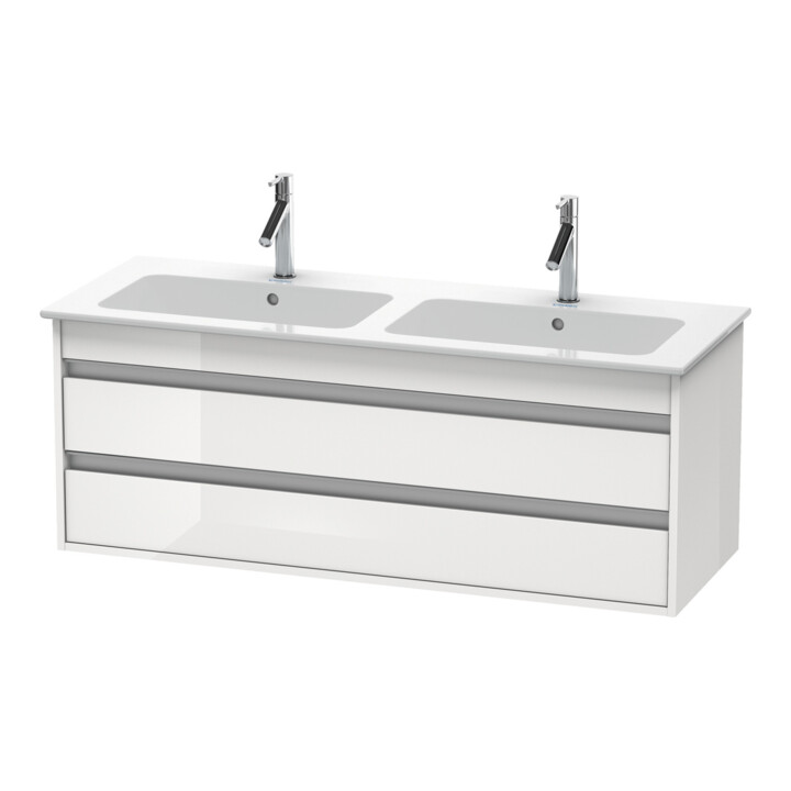 Duravit Waschtischunterschrank Ketho 127x47,5x48cm, 2 Schubk., wandhängend, Taupe