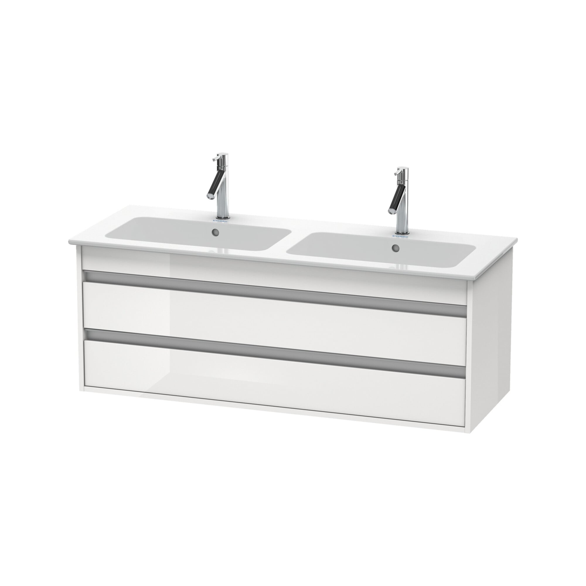 Duravit Waschtischunterschrank Ketho 127x47,5x48cm, 2 Schubk., wandhängend, we hgl