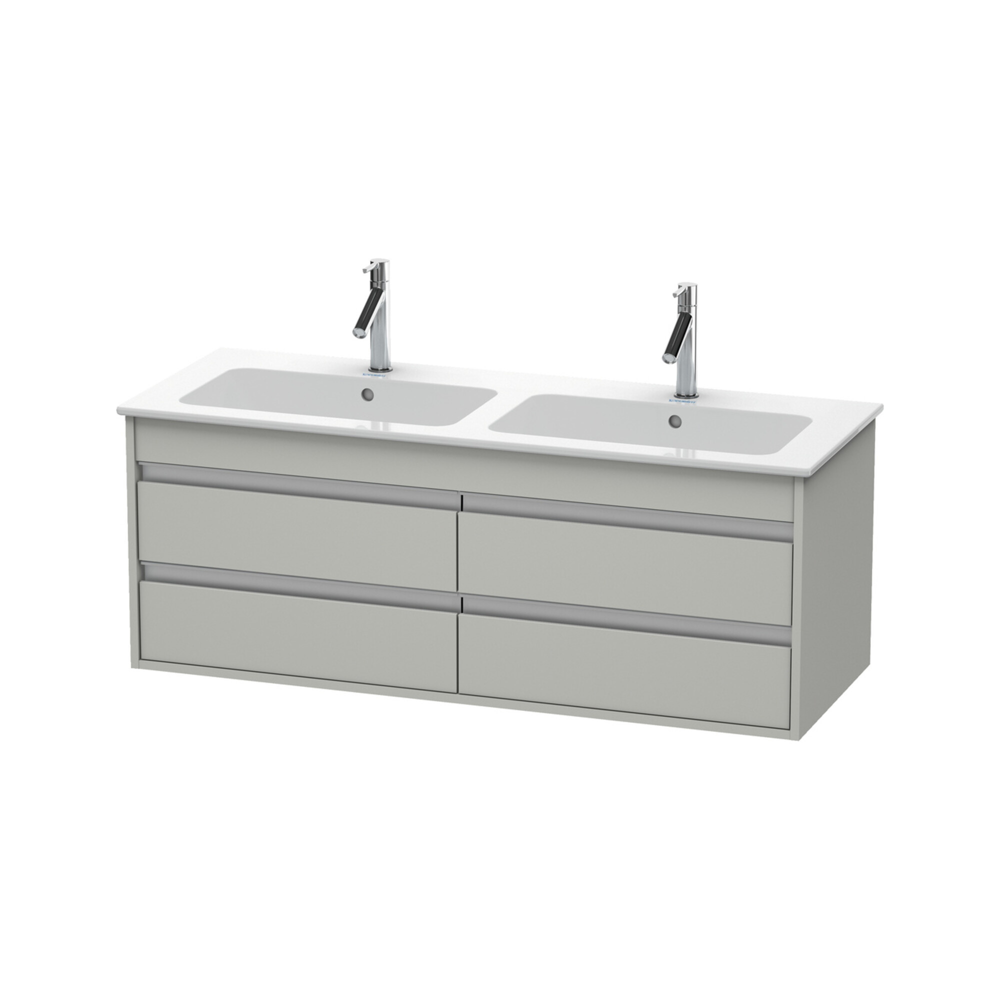 Duravit Waschtischunterschrank Ketho 127x47,5x48cm, 4 La, wandhängend, betongr ma