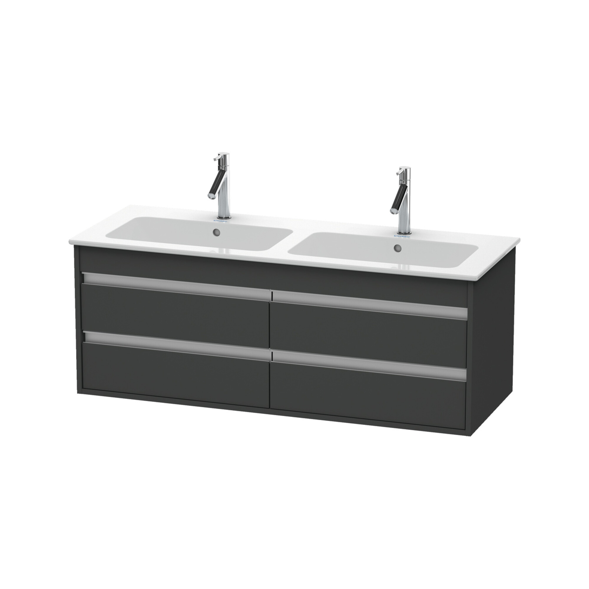 Duravit Waschtischunterschrank Ketho 127x47,5x48cm, 4 La, wandhängend, graph ma