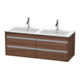 Duravit Waschtischunterschrank Ketho 127x47,5x48cm, 4 La, wandhängend, Nussb dkl.-1