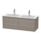 Duravit Waschtischunterschrank Ketho 127x47,5x48cm, 4 Schubk., wandhängend, bas. ma-1