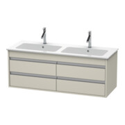 Duravit Waschtischunterschrank Ketho 127x47,5x48cm, 4 Schubk., wandhängend, Taupe