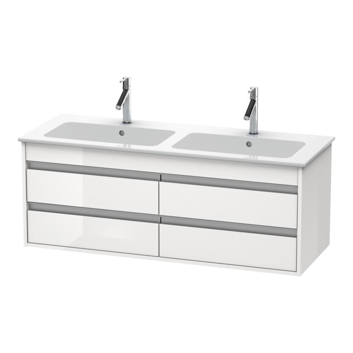 Duravit Waschtischunterschrank Ketho 127x47,5x48cm, 4 Schubk., wandhängend, we hgl
