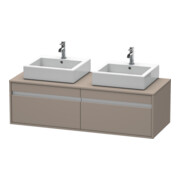 Duravit Waschtischunterschrank Ketho 140x55x42,6cm, f AWT, 2 AZ, B bs, ba ma-1