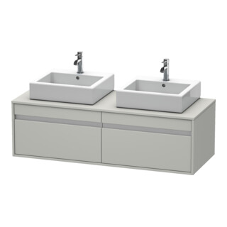 Duravit Waschtischunterschrank Ketho 140x55x42,6cm, f AWT, 2 AZ, B bs, bg ma