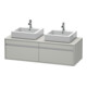 Duravit Waschtischunterschrank Ketho 140x55x42,6cm, f AWT, 2 AZ, B bs, bg ma