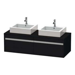 Duravit Waschtischunterschrank Ketho 140x55x42,6cm, f AWT, 2 AZ, B bs, Ei sw