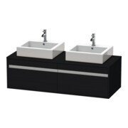 Duravit Waschtischunterschrank Ketho 140x55x42,6cm, f AWT, 2 AZ, B bs, Ei sw