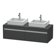 Duravit Waschtischunterschrank Ketho 140x55x42,6cm, f AWT, 2 AZ, B bs, gr ma