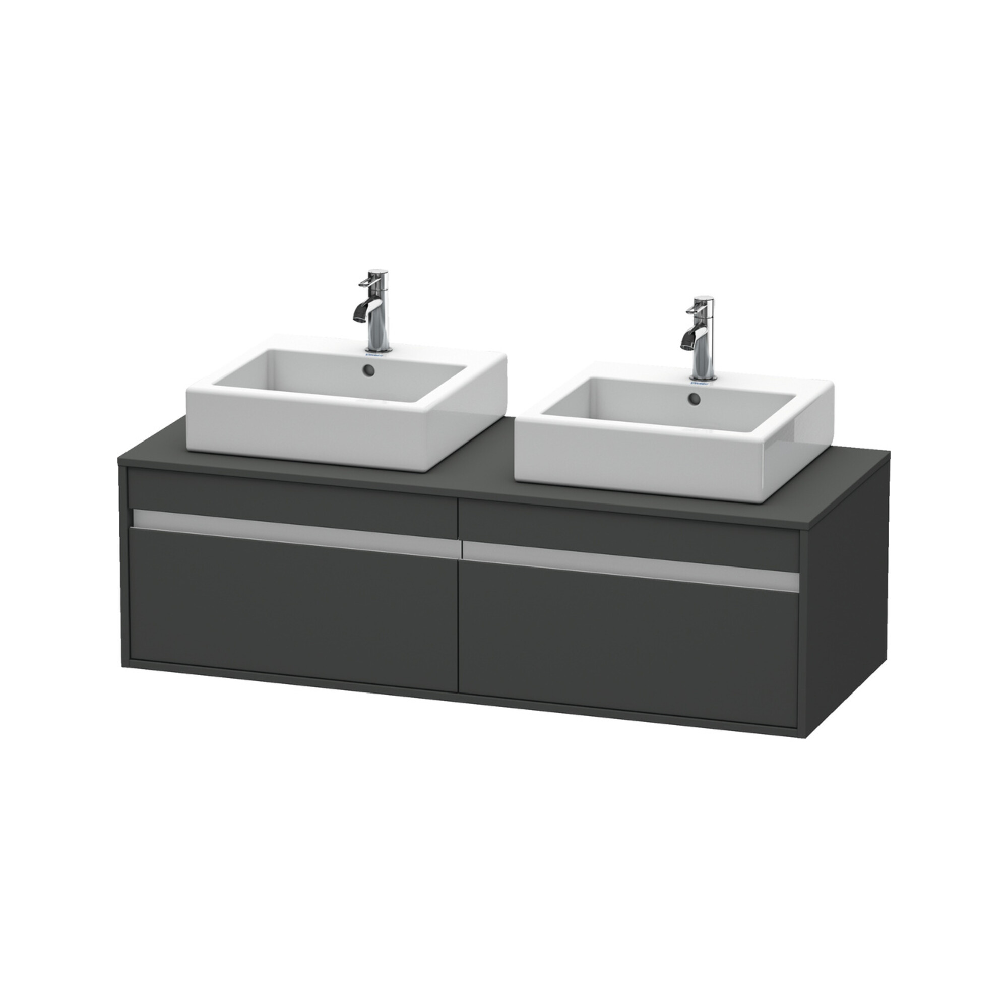 Duravit Waschtischunterschrank Ketho 140x55x42,6cm, f AWT, 2 AZ, B bs, gr ma
