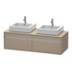 Duravit Waschtischunterschrank Ketho 140x55x42,6cm, f AWT, 2 AZ, B bs, lei-1