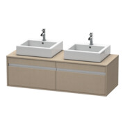 Duravit Waschtischunterschrank Ketho 140x55x42,6cm, f AWT, 2 AZ, B bs, lei