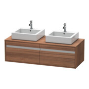 Duravit Waschtischunterschrank Ketho 140x55x42,6cm, f AWT, 2 AZ, B bs, N Nat-1