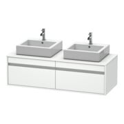 Duravit Waschtischunterschrank Ketho 140x55x42,6cm, f AWT, 2 AZ, B bs, we ma
