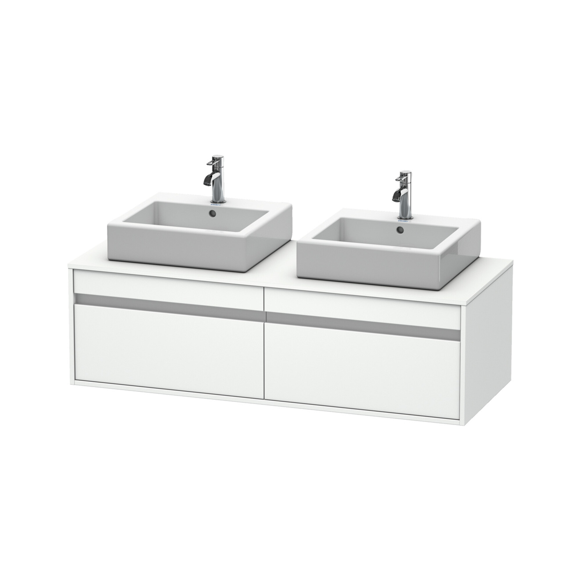 Duravit Waschtischunterschrank Ketho 140x55x42,6cm, f AWT, 2 AZ, B bs, we ma