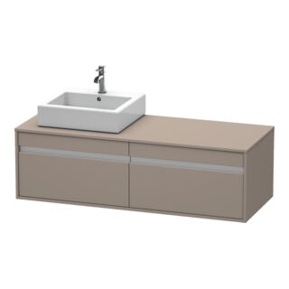 Duravit Waschtischunterschrank Ketho 140x55x42,6cm, f AWT, 2 AZ, B L, bas. ma