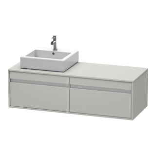 Duravit Waschtischunterschrank Ketho 140x55x42,6cm, f AWT, 2 AZ, B L, bg ma