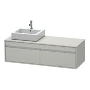 Duravit Waschtischunterschrank Ketho 140x55x42,6cm, f AWT, 2 AZ, B L, bg ma
