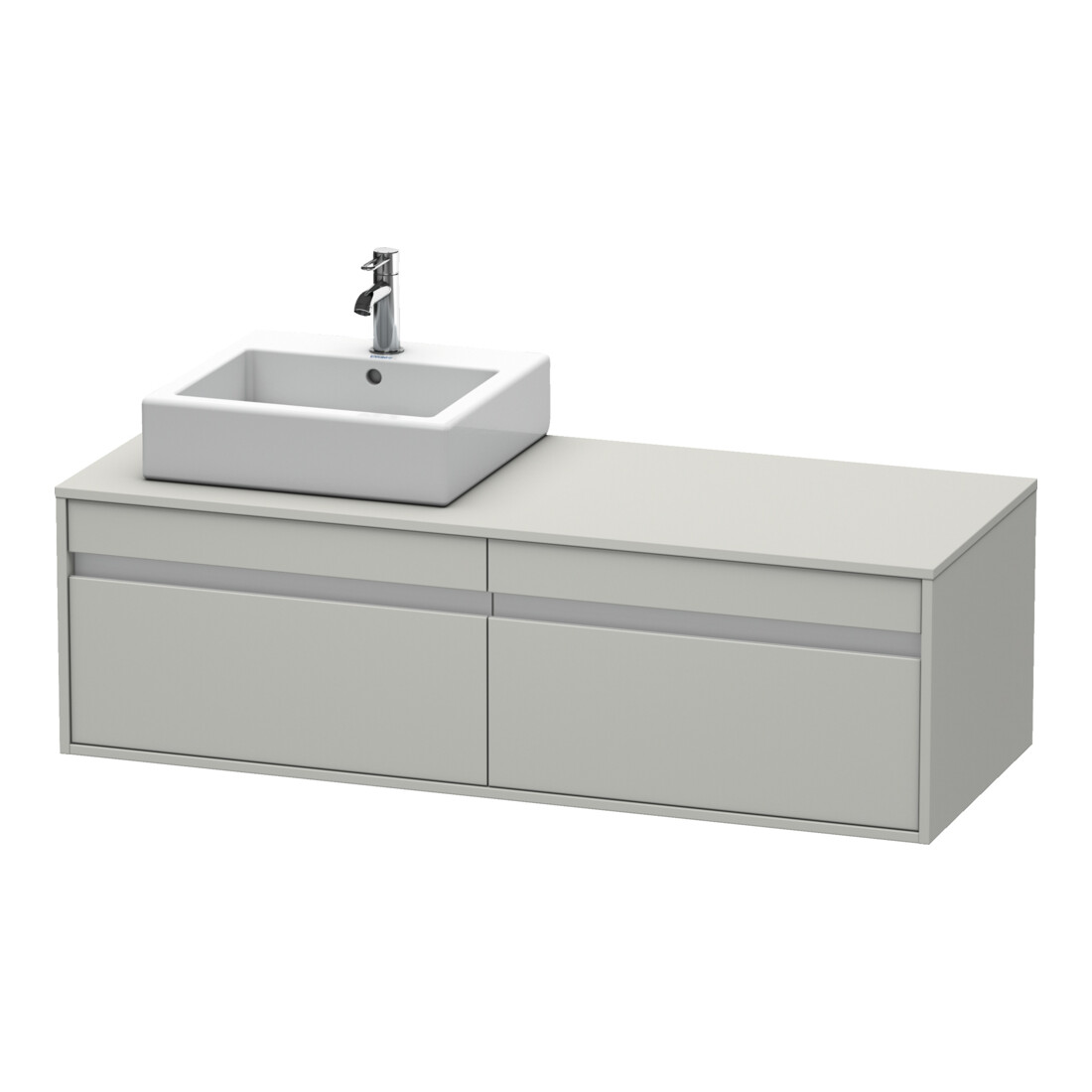 Duravit Waschtischunterschrank Ketho 140x55x42,6cm, f AWT, 2 AZ, B L, bg ma