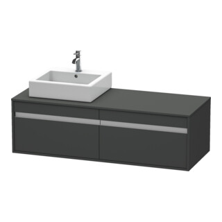 Duravit Waschtischunterschrank Ketho 140x55x42,6cm, f AWT, 2 AZ, B L, gr ma