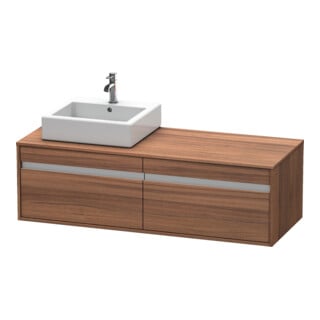 Duravit Waschtischunterschrank Ketho 140x55x42,6cm, f AWT, 2 AZ, B L, N Nat