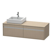 Duravit Waschtischunterschrank Ketho 140x55x42,6cm, f AWT, 2 AZ, B li, lei
