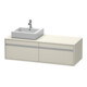 Duravit Waschtischunterschrank Ketho 140x55x42,6cm, f AWT, 2 AZ, B li, Tau-1
