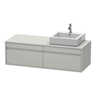 Duravit Waschtischunterschrank Ketho 140x55x42,6cm, f AWT, 2 AZ, B R, bg ma