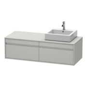 Duravit Waschtischunterschrank Ketho 140x55x42,6cm, f AWT, 2 AZ, B R, bg ma