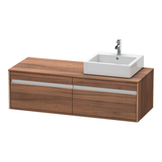 Duravit Waschtischunterschrank Ketho 140x55x42,6cm, f AWT, 2 AZ, B R, N Nat