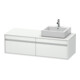 Duravit Waschtischunterschrank Ketho 140x55x42,6cm, f AWT, 2 AZ, B re, we ma
