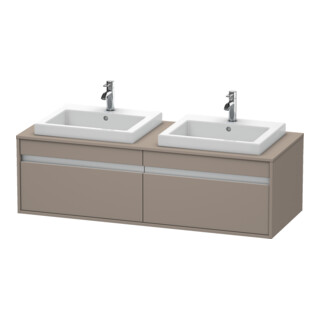 Duravit Waschtischunterschrank Ketho 140x55x42,6cm, f EWT, 2 AZ, B bs, bas. m