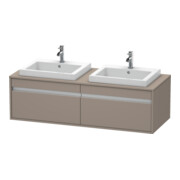 Duravit Waschtischunterschrank Ketho 140x55x42,6cm, f EWT, 2 AZ, B bs, bas. m