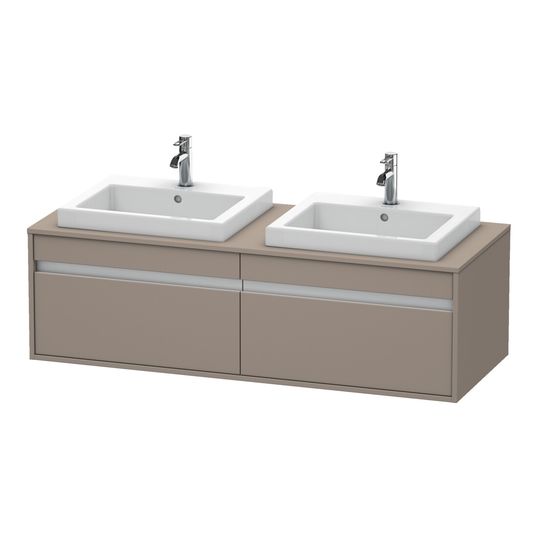 Duravit Waschtischunterschrank Ketho 140x55x42,6cm, f EWT, 2 AZ, B bs, bas. m