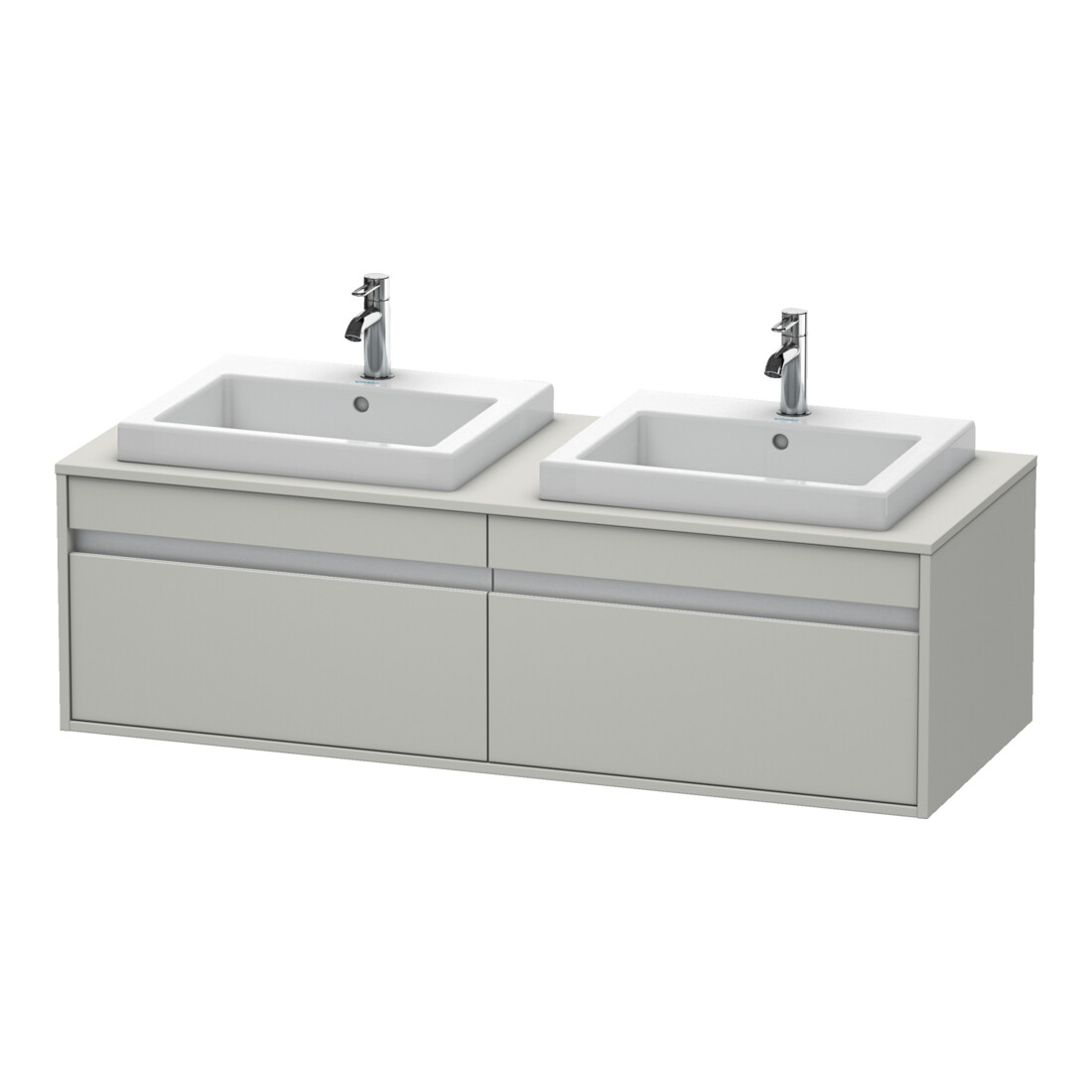 Duravit Waschtischunterschrank Ketho 140x55x42,6cm, f EWT, 2 AZ, B bs, bg m
