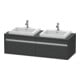 Duravit Waschtischunterschrank Ketho 140x55x42,6cm, f EWT, 2 AZ, B bs, gra m-1