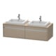Duravit Waschtischunterschrank Ketho 140x55x42,6cm, f EWT, 2 AZ, B bs, lei-1
