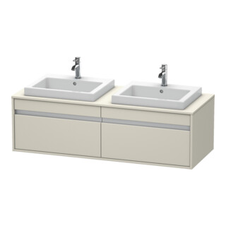 Duravit Waschtischunterschrank Ketho 140x55x42,6cm, f EWT, 2 AZ, B bs, Tau