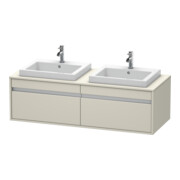 Duravit Waschtischunterschrank Ketho 140x55x42,6cm, f EWT, 2 AZ, B bs, Tau-1